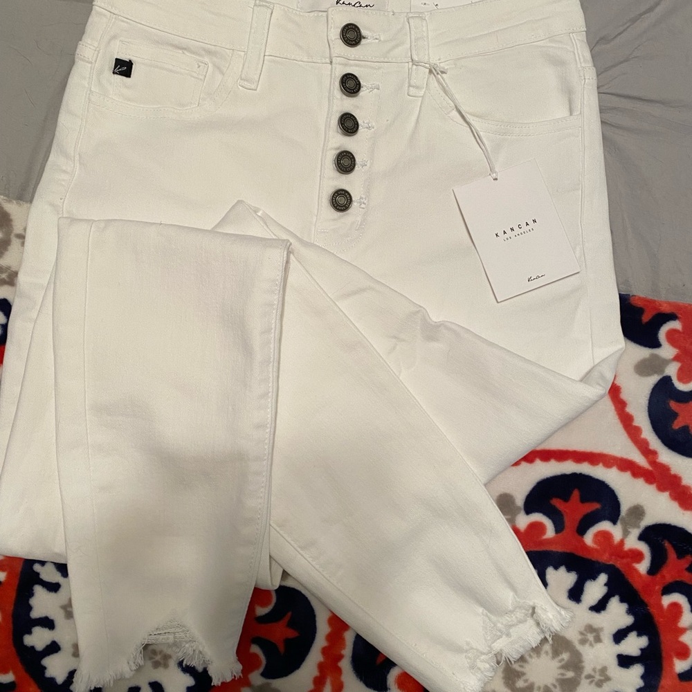 White kancan jeans